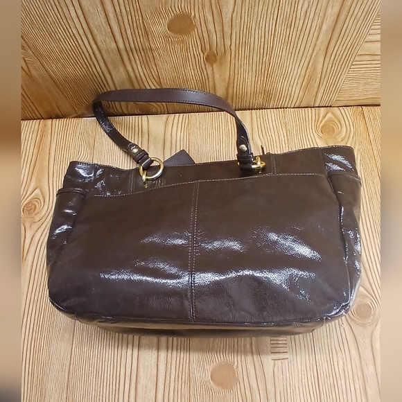Coach Brown Leather Tote Bag - Picture 11 of 12